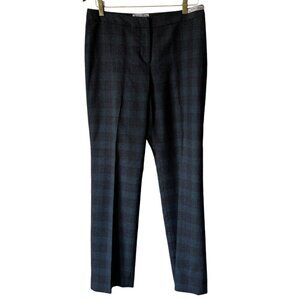 Pendleton Wool Plaid Trouser Pant Lined Blues Grays Mid Rise Straight Leg Unworn